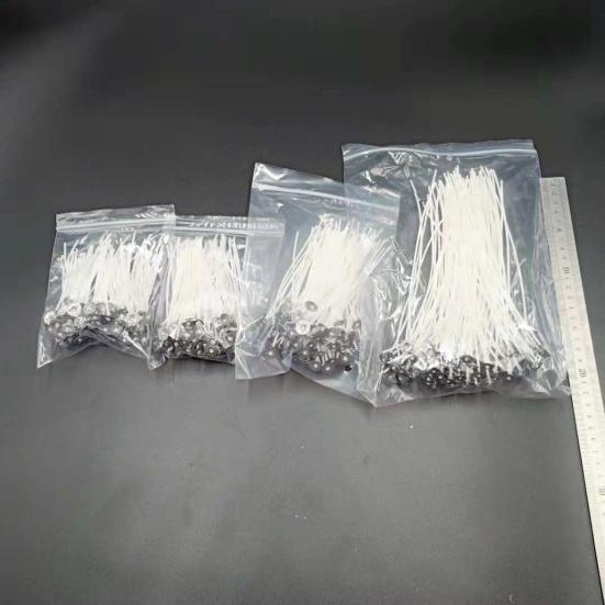 100Pcs/Bag 8-20cm Lampwick Safe Low Smoke Cotton Woven Wax Core for Party