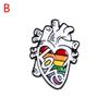 Dripping Oil Cartoon Bag Accessories Clothes Lapel Pin Brain Lung Brooch Enamel Pins Anatomy Heart
