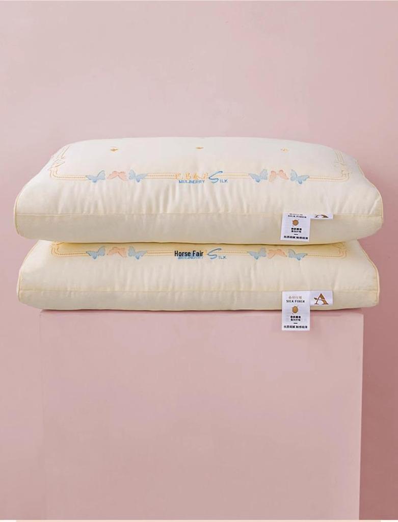 Class A 100% Cotton Ultra-Soft Pillow Pair - Neck Protection & Spine Support