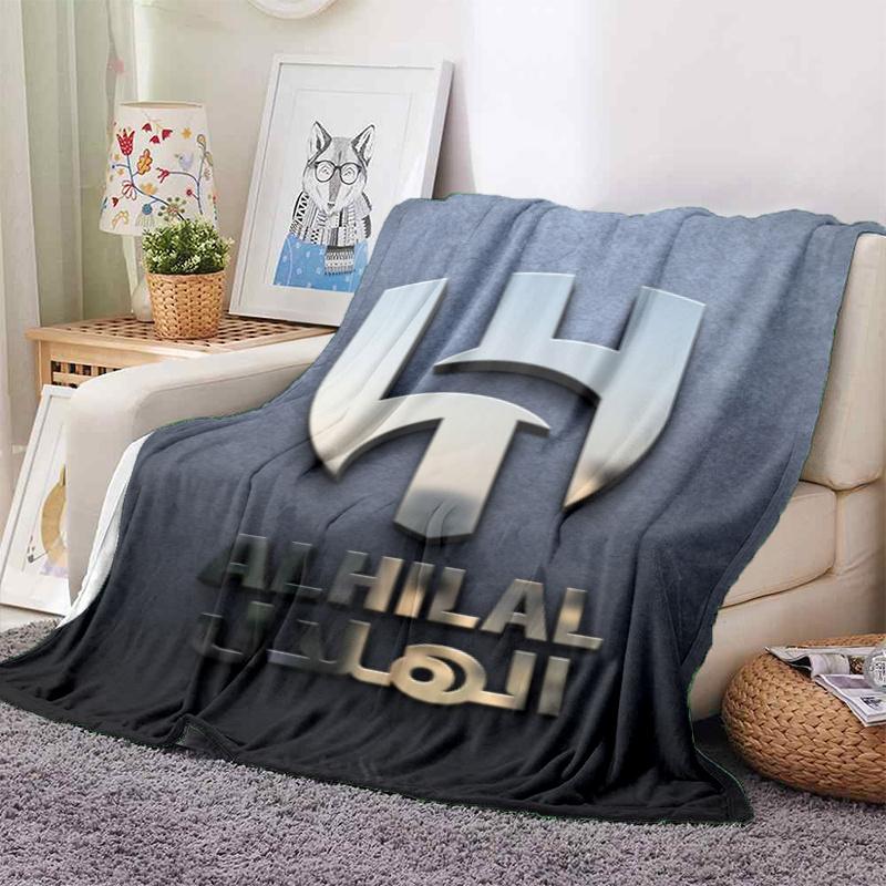 Roshn Saudi League football team Al Hilal SFC Neymar da Silva Santos Júnior blanket Soft four season home bed office travel outdoor warm blanket K3