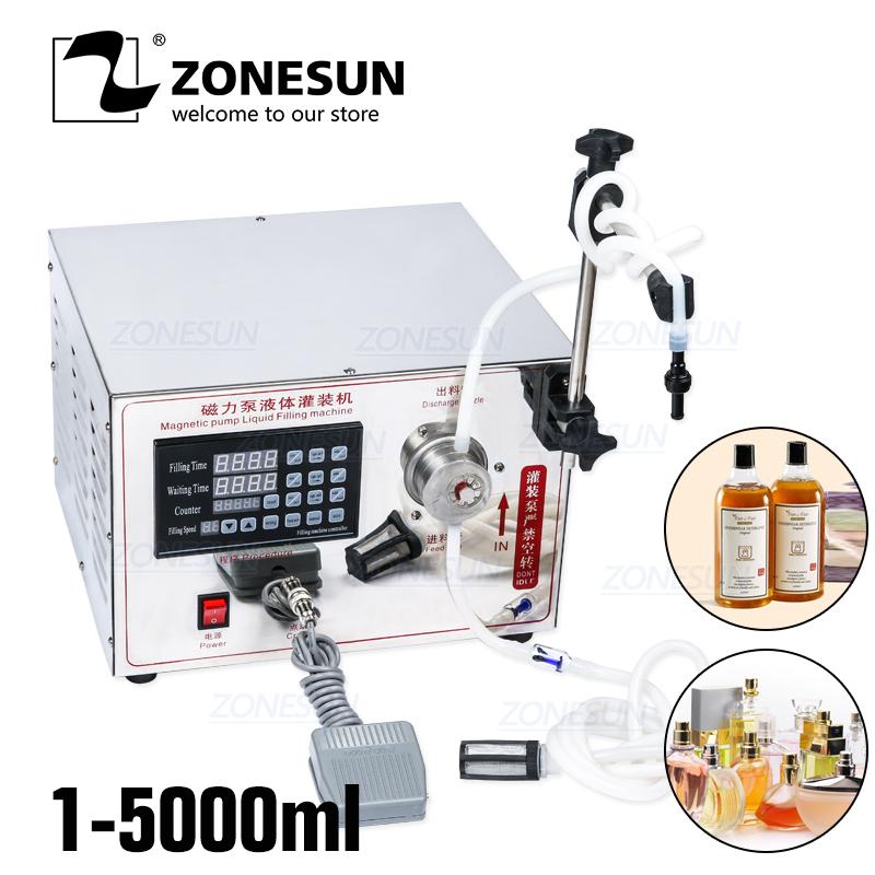 ZONESUN GZ-YG1 Automatic Magnetic Pump Filling Machine Beverage Perfume ethanol Alcohol Hydrogen Peroxide Essential Oil Liquid