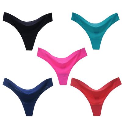 ONE LIMITATION Simple Solid Seamless Set of Seamless Underwear for PTS039S5 of T-Back 5, Women, (Set 5, Medium)