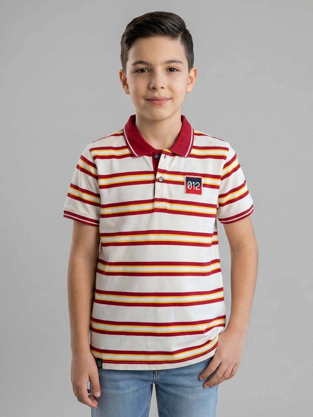 Monte Carlo Boy Regular Fit Red Tshirt 7-8 Years