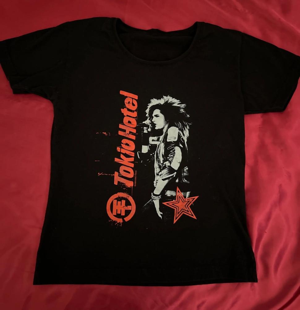 Винтажная черная футболка группы Tokio Hotel Унисекс Концертная S до 5XL Бесплатная доставка SN450 Унисекс Футболка S