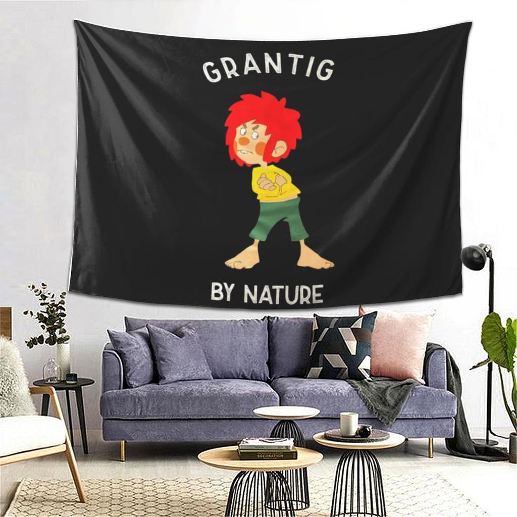 Pumuckl Grantig By Nature Tapestry Wall Hanging Aesthetic Home Decor Tapestries for Dorm Room