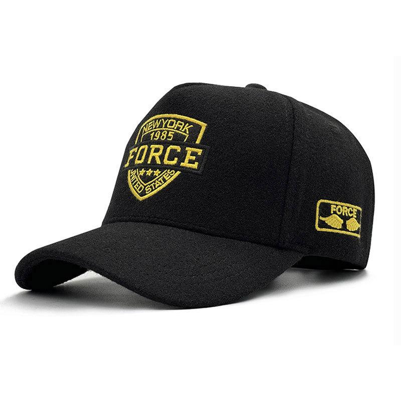 

Large Size Winter Woolen Baseball Caps for Man New York Big Head Men Winter Thick Warm Snapback Trucker Hat XL 65CM 56-62cm
