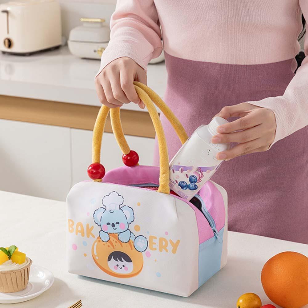 Aluminum Film Thermal Insulation Bag Thickened Picnic Box Pouch Handheld Insulated Bag Travel