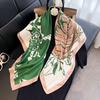 Simple 91cm square scarf ins Han Da striped silk multi-functional scarf fashion day shawl silk scarf light luxury