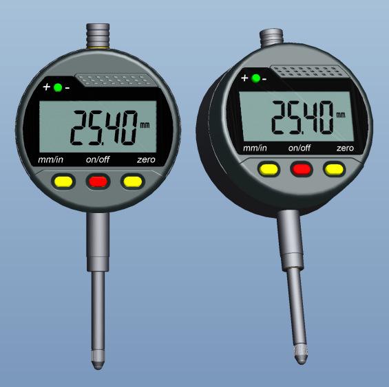 High-Precision Electronic Digital Dial Indicator Micrometer, 0.001mm Resolution, 0-12.7mm Range Dial Indicator 0-12.7mm