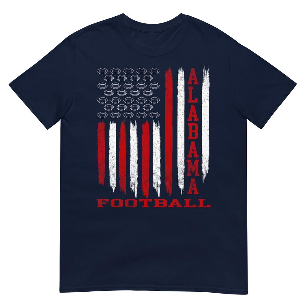 Patriotic Usa Flag Alabama Football Season Party Tshirt S