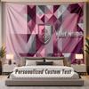 Custom Name Text Tapestry Burnley Football Personalized Polyester Wall Tapestry For Bedroom And Room