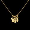 Atoztide Engrave Family Name Necklace for Women Personalized Stainless Steel Jewelry Mother Kids Angle Dog Chain Birthday Gift