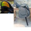 Leder Dressursattel mit doppeltem Sattelblatt und wechselbaren Kammern – Elegantes Cantle-Design