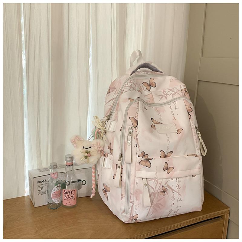 New high-value national antique fresh and sweet backpack junior high school students lightweight spring outing travel large-capacity shoulders