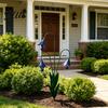 Garden Chimes Outdoor Flower Yard Stake Bells with Triple Bluebells Handmade Metal Art Soft Tone Wind Rustic Decorative Bell