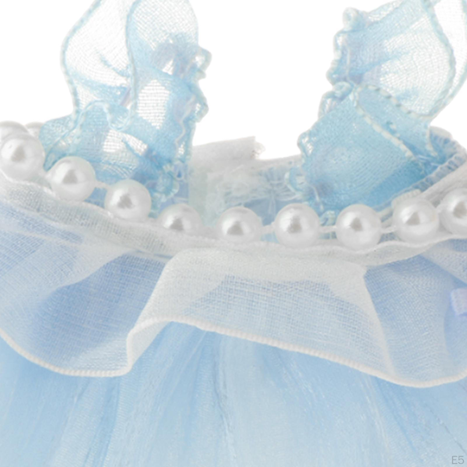 Очаровательный комплект юбок с подвязками для кукол ростом 6 дюймов синий — фото 8