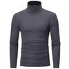 Männer Herbst Winter Slim Fit Bodenbildung T-shirt Rollkragen Lange Ärmel Einfarbig Elastische Dünne Pullover Tops Streetwear