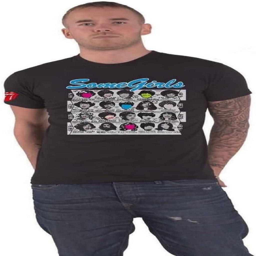 T Shirt Some Girls Album Band Logo Official Mens Black