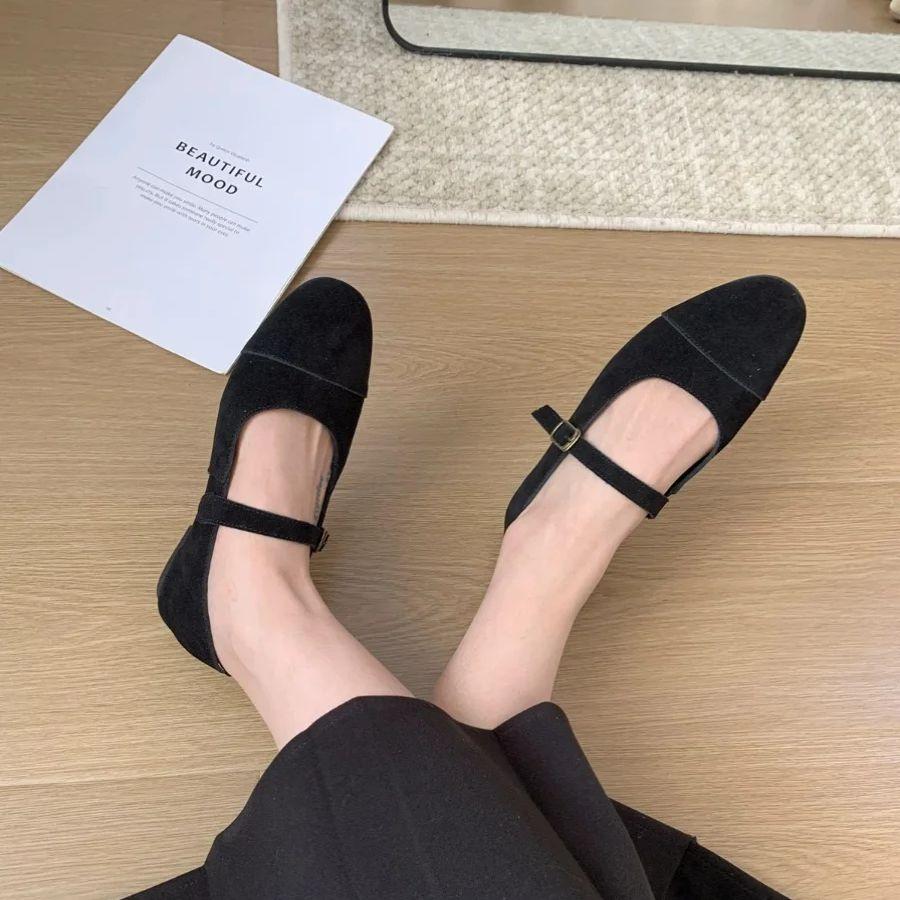 Fashion Bailamos Fashion Round Toe  Ballet Flats Woman Soft Loafers Ladies Brand Design Mary Jane Shoes Mujer Size35-40ujer