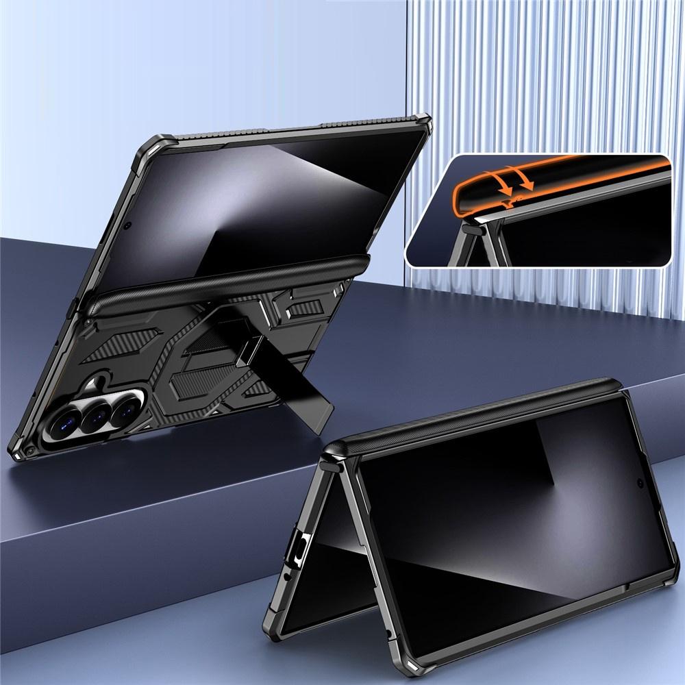 Armored Case for Samsung Galaxy Z Fold 8 Ultra, with Stand and Hinge Cover, for MagSafe, Black