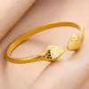 Edelstahl Schlangenarmreif für Damen Vintage Goldfarbe Ästhetischer Charm-Armreif Alltagsschmuck Geschenk mujer