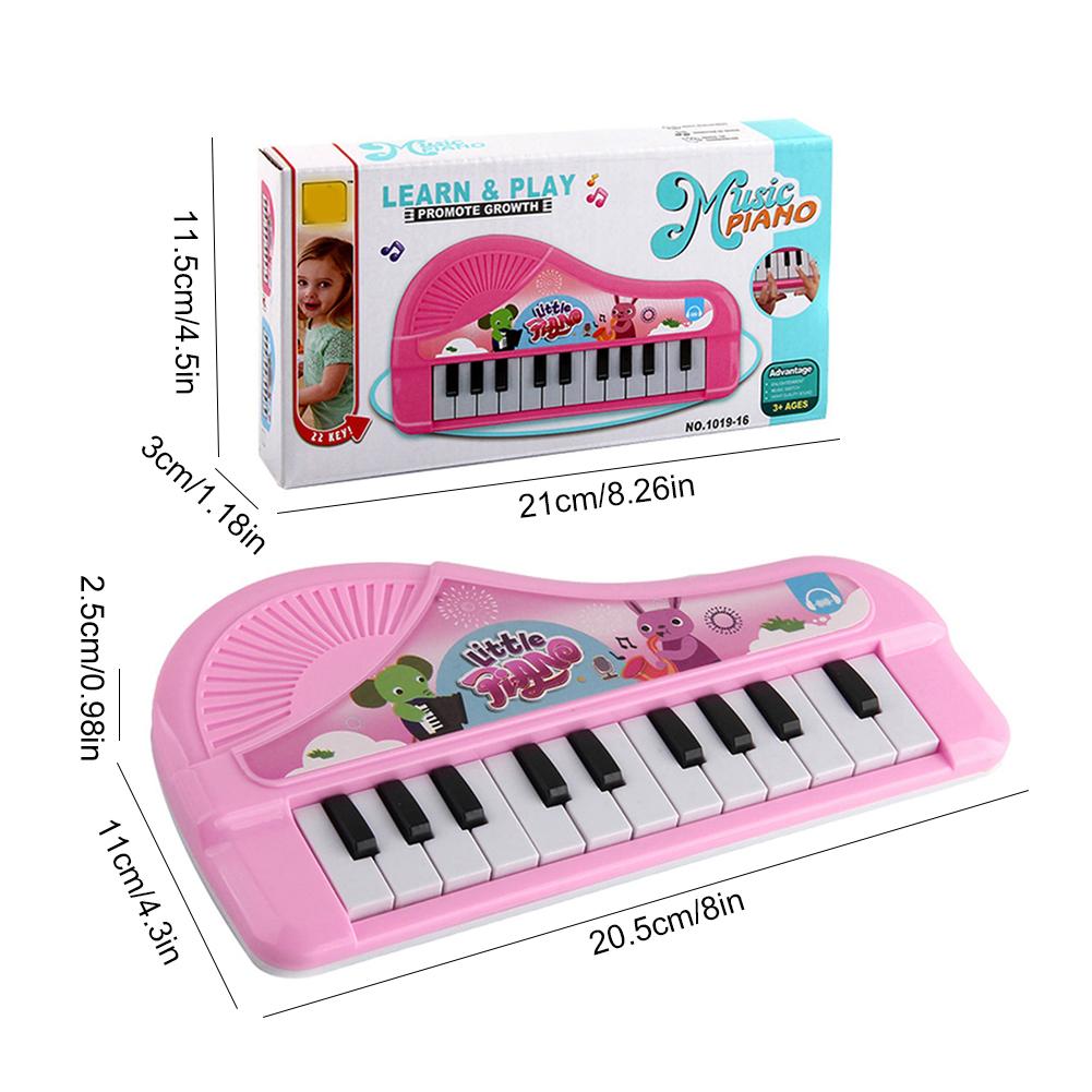 Piano Electric Keyboard Educational Toy Musical Piano Toy Birthday Gift Musical Instrument Toys with 13 Keys for Children Kids