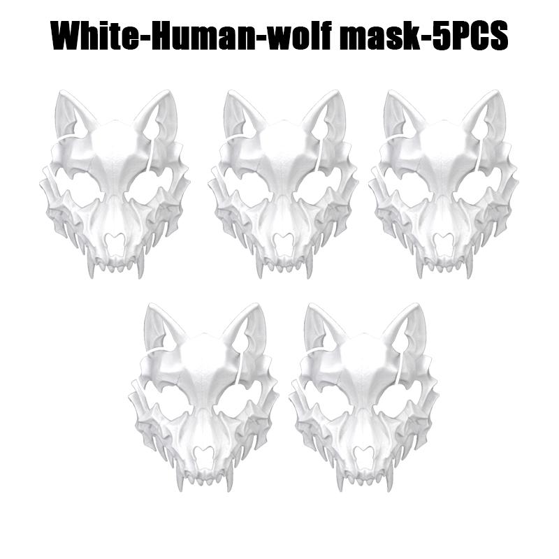 

Halloween Skull Party Mask Аніме Dragon God Skeleton Half Face Маски Bone Skull Animals Mask Cosplay Dance Prom Costume Costume Prom
