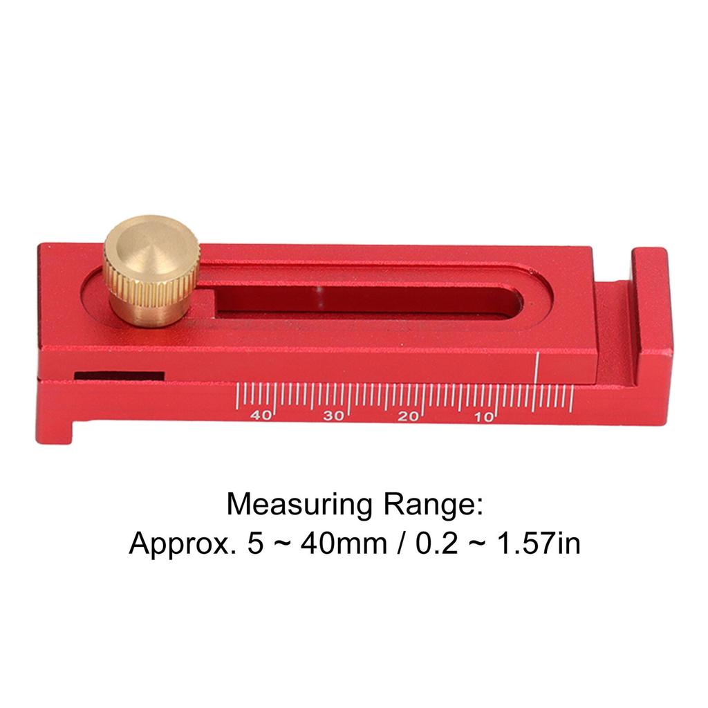 Woodworking Line Seam Gauge, Aluminum Alloy Depth Measuring Sawtooth Ruler, Marking Gauge Measuring Tools For Woodworking