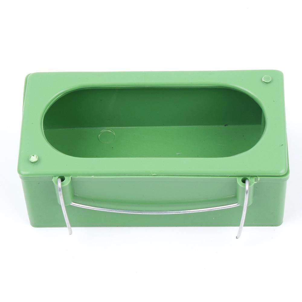 Hot Sale Plastic Green Food Water Bowl Cups Parrot Bird Pigeons Cage Cup Feeder Feeding  Parrot Supplies Bird Food Dispenser