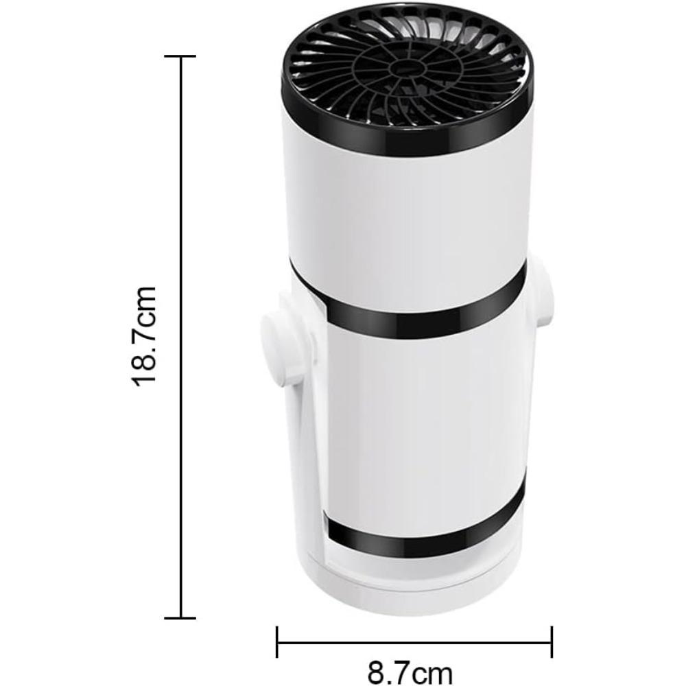 Riscaldatore Elettrico per Auto 2 in 1 Rotabile a 360 Gradi 12V/24V Riscaldatore Elettrico Pieghevole Raffrescatore per Auto Accessori per Auto