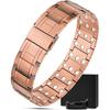 MagnetRX® Copper Bracelet for Men - EllipseMAX 5X Strength 5,000 Gauss Magnets - Premium Mens Copper Bracelet with Adjustable Length (Tire Track)