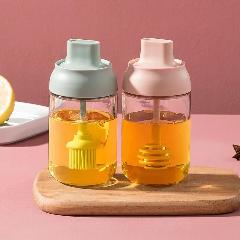 Salt Shaker Seasoning Organizer Container Boxes with Moisture-proof Lid Spoon Household Spice Storage Jars Kitchen Acceesories