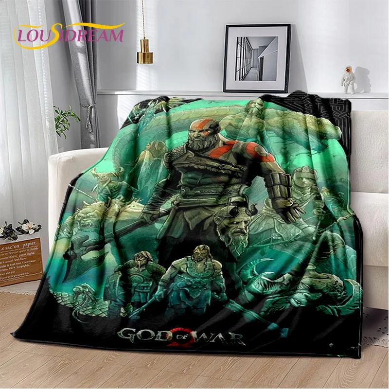 29 Style Kratos God of War Games Cartoon Blanket,Soft Throw Blanket for Home Bedroom Bed Sofa Picnic Travel Office Cover Gifts
