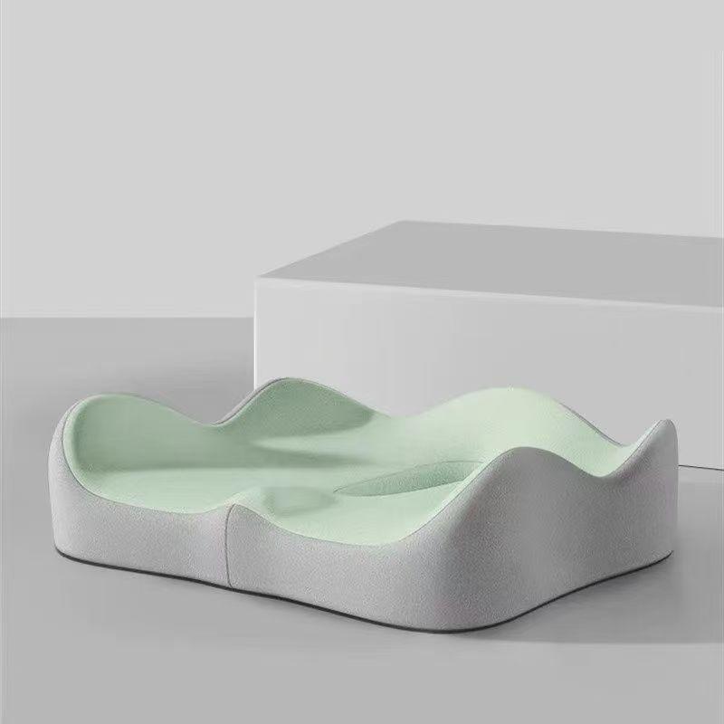 

Подушка на сиденье автомобиля с эффектом памяти Эргономичная поддержка Подушка для офисного кресла Для водителя Облегчение боли в спине Копчик Комфорт Универсальная зелёный