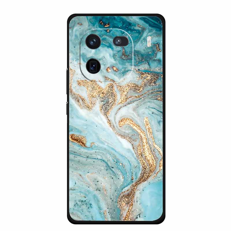 For Vivo iQOO 12 Case Marble Painted Soft Silicone TPU Cover Phone Cases For Vivo iQOO 12 Pro 5G V2307A V2329A Colorful New Etui