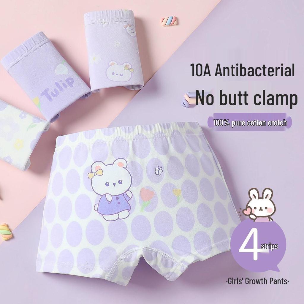 Children's Antibacterial Cotton Boyshorts - A-Grade Pure Combed Cotton with Non-Binding Legs, Full Cotton Crotch.