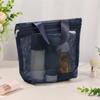 Tragbare Reise-Netz-Duschtasche für Bad-Kulturbeutel Tragetasche Aufbewahrungstaschen Handtaschen Organizer Hängende Kosmetiktasche