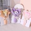 Creative Three-dimensional Flower Bouquets, Greeting Cards, Handmade Cream Puffs, Valentine's Day Knitted Flower Bouquets