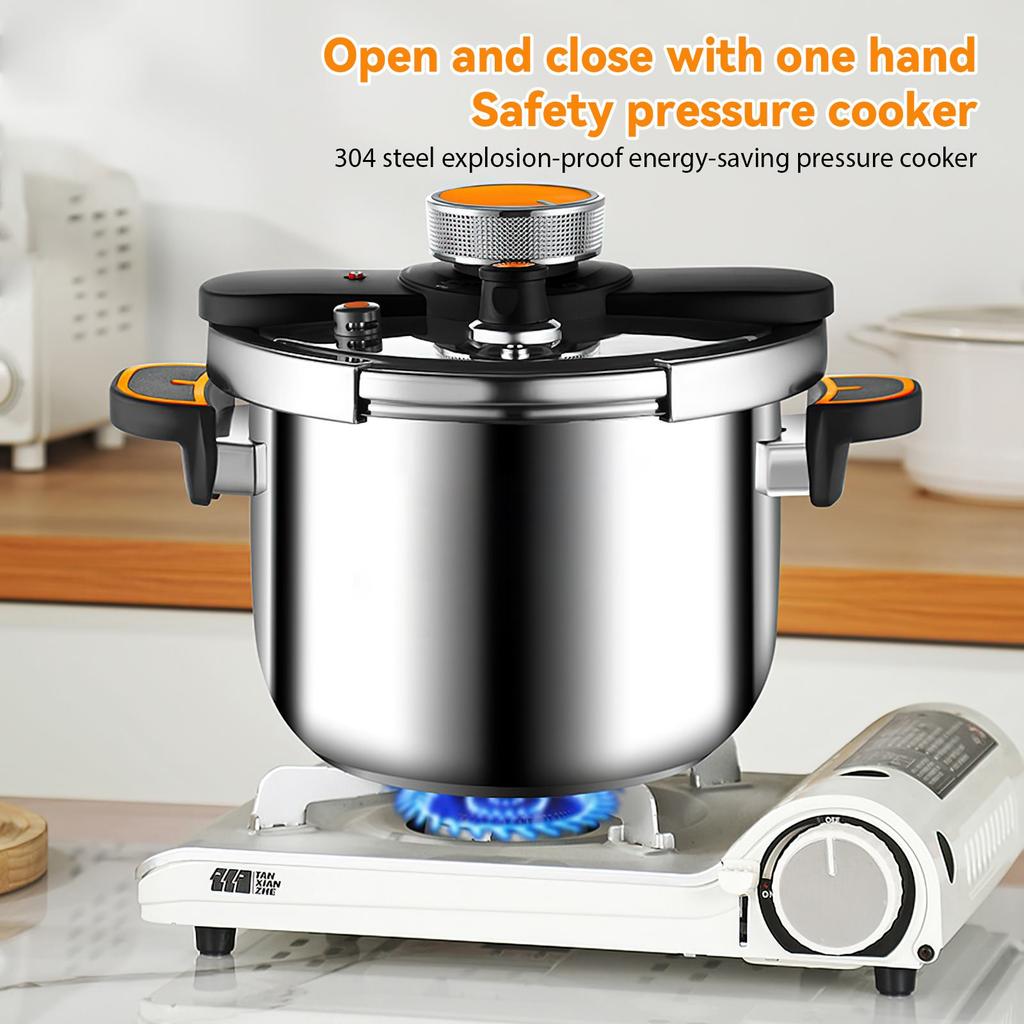 Panela de pressão multifuncional de aço inoxidável 4/6L, fogão a gás, cozinha doméstica, panela de pressão à prova de explosão
