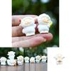 6pcs Cute Cartoon Sheep Handheld Fruit Model Ornament Set For Kids And Collectors