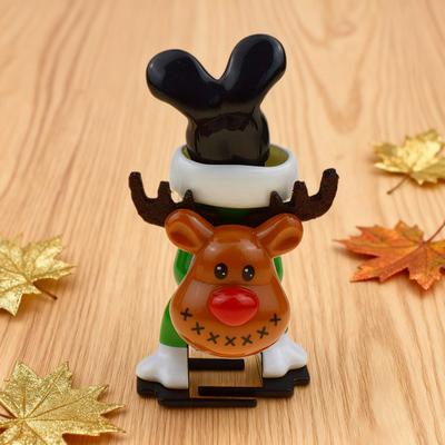 Yousheng Mini Christmas Wind-Up Toy Bear/Santa Claus/Snowman/Reindeer Clockwork Chain Toy Plastic Running Jumping Movement Figures for Xmas Party