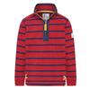 Lazy Jacks Boys Striped Quarter Zip Sweatshirt