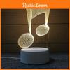 Gitara Joga Muzyka Lampka Nocna 3D Kreatywna Lampa Biurkowa Akrylowy Klosz Styl Europejski Zasilanie USB