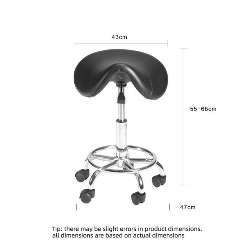 Pet Grooming Chair 360° Rotating Ergonomic Chair Adjustable Height Pet Groomer's Professionals Roller Skating Chairs