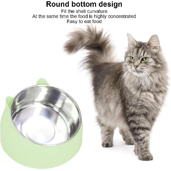 Heated Pet Bowl, 1.5L Slanted Water Bowl with On/Off Switch for Dogs Cats, 15 Degree Angle