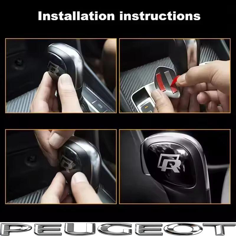 Car Gearbox Control Gear Lever Stickers Shift Stick Handle Accessories For VW GTI Polo Golf Passat Tiguan Arteon Taigo Hub Cap