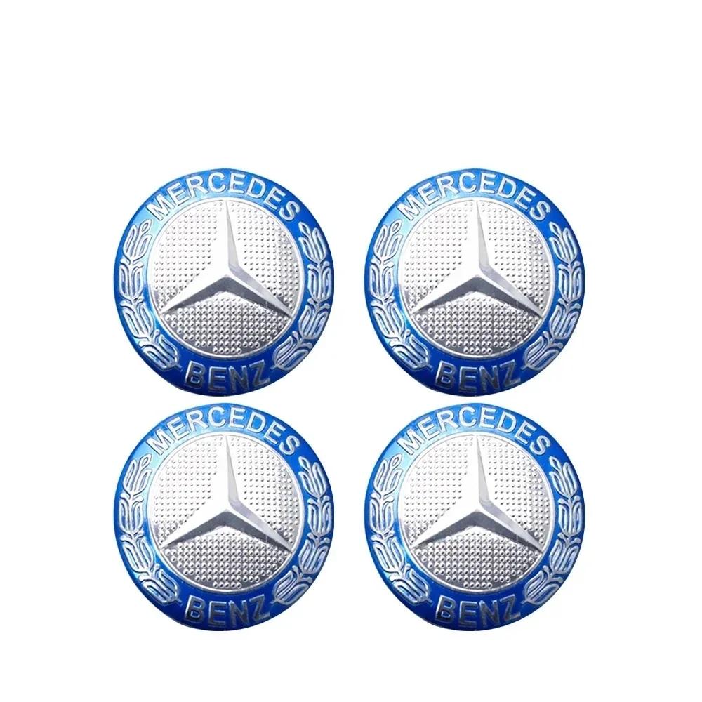 56/60/65mm Car Wheel Center Cover Hub Cap Resin Badge Emblem sticker Decal styling auto Accessories Mercedes Benz AMG  C260 C300 NZ0