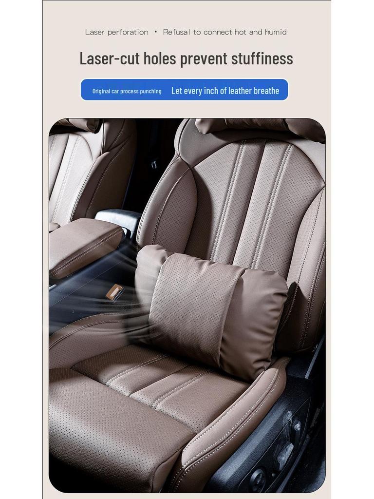 Honda CRV, Accord, Breeze, Civic, Odyssey Kopfstütze: Leder-Lendenwirbelstütze & Nackenschutz