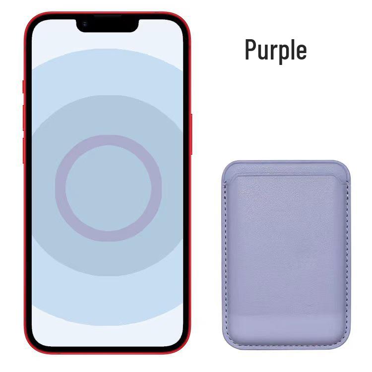Magnetic Leather Card Holder Case for iPhone 14/13/12 with MagSafe Compatibility