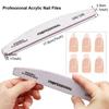 6Pcs/Set Professional Nail Files Manicure Sets Polishing Sanding Buffer File Pedicure Tool Cuticle Pusher Nail Brushes Accssory
